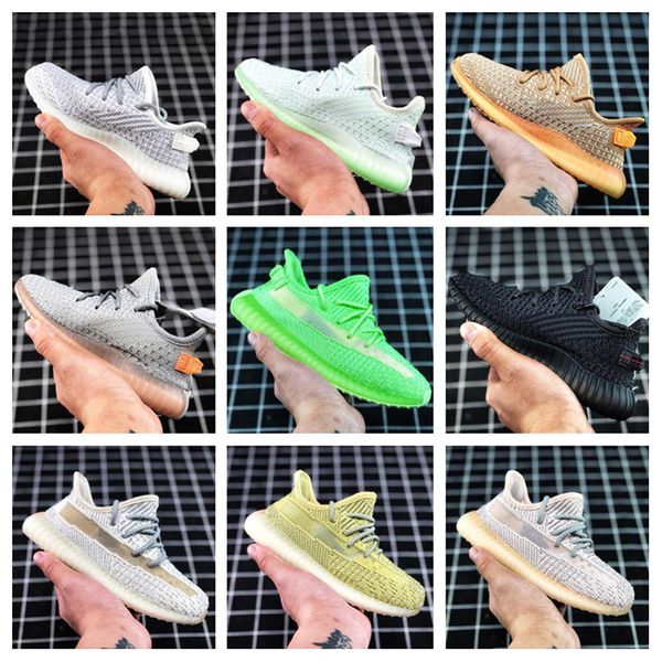 

kids shoes kanye west children athletic shoes sport sneakers boy girl jogging primeknit multi colors size 26-35 se05, Black