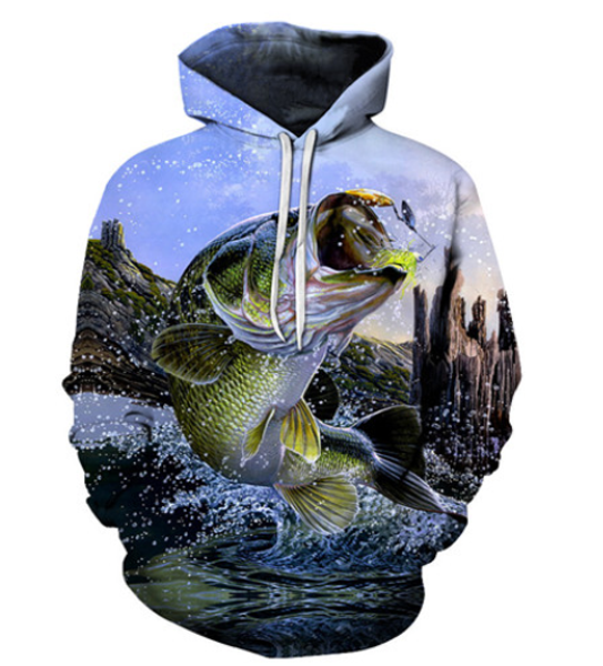 

новые моды горячие продажа рыбалка 3d печати толстовки fishman мода одежда женщины / мужчины смешные 3d hoodiest tracksutis повседневная пал, Black