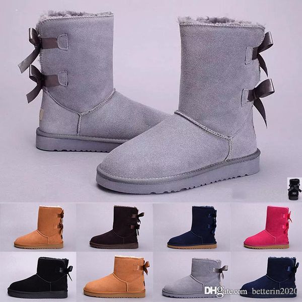 

2019 new wgg women's australia classic tall boots women girl boots boot snow winter boots fuchsia black blue red leather shoes