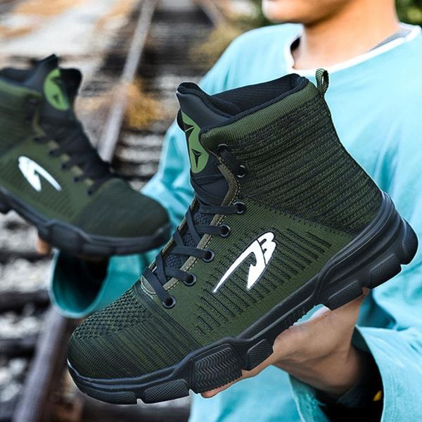 

mens work shoes anti-slip lace-up high streetwear fashion for fall winter spring sneakers zapatillas hombre j55, Black