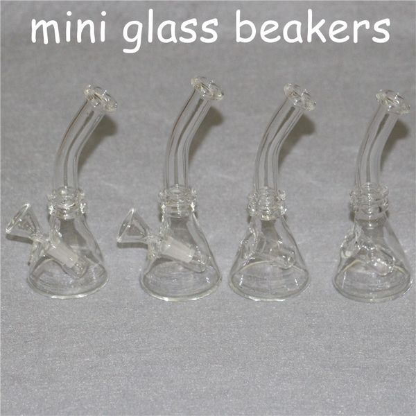 4,72-Zoll-Glas-Dab-Rigs-Bong-Wasserpfeifen-Wasserpfeifen mit 10 mm weiblichem dickem Boden-Dreieck-Huka-Becher-Bong-Schüssel-Rauchrohr