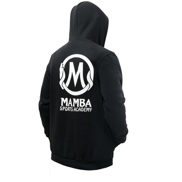 

mamba rip mens designer hoodies fashion letter printed solid color memorial hooded pullover casual mens training clothing, Black