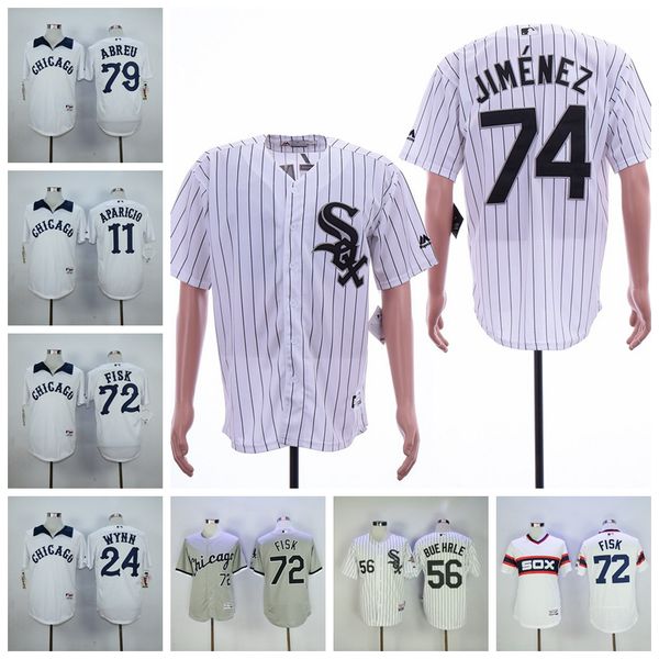 

men's chicago nellie fox white sox luis aparicio early wynn frank thomas jose abreu carlton fisk eloy jimenez mark buehrle jerseys, Blue;black