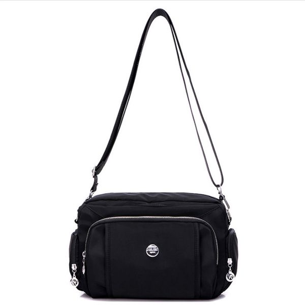 

nylon waterproof woman single shoulder bag,outdoor oxford sturdy multi layer small handbag city jogging bags adjustable starps