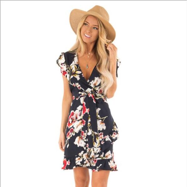 

59 women's jumpsuits,casual dresses, rompers skirt floral dress with sleeveless dresses nuevo estilo vestido para chicas mujeres wt19, Black;gray