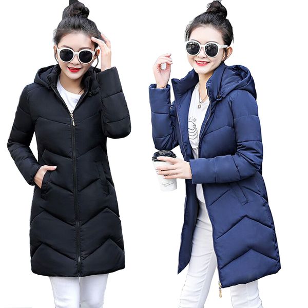 

2019 new long parkas female womens winter jacket coat thick cotton warm jacket womens parkas plus size s-6xl winter coat women, Tan;black
