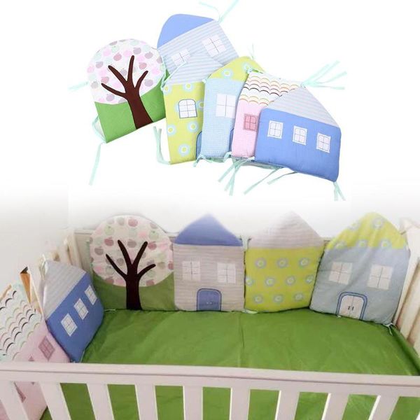 

multi-function cotton baby anti-collision bed baby's seat cushion newborn cartoon breathable padded mesh crib bumper pad