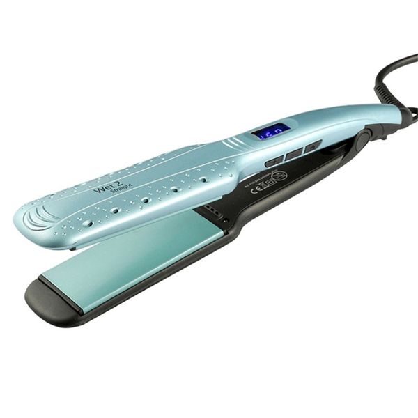 

nm-7400 wide plate wet and dry hair straightener, Black