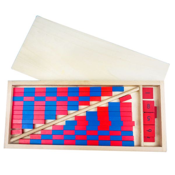 

baby toy numerical rods montessori mathematics red & blue rods bar math toy learning & education classic wood kids toys