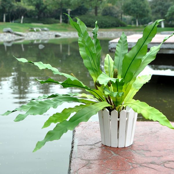 

artificial fern leaf green flower ornament grass artificial plants bonsai leaves home wedding l decorative tropical leaves