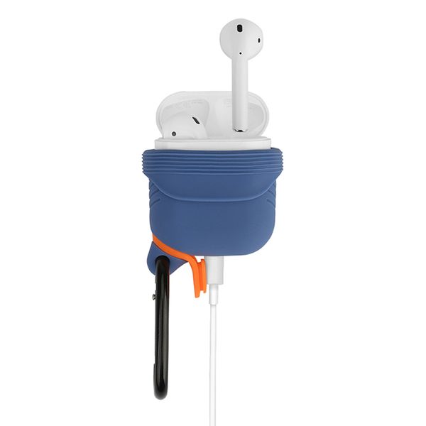 

sturdy silicone charger cover case protector with keyring for airpods