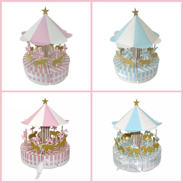 

carousel shape candy box chocolate boxes for baby shower baptism birthday party