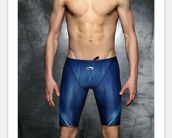 

arena swimwear racing competition swimsuit men competitive bathing suit training swimming pants briefs sport tight shorts blue