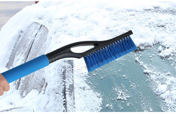 

car vehicle snow ice scraper snobroom snowbrush shovel removal brush winter #8gh
