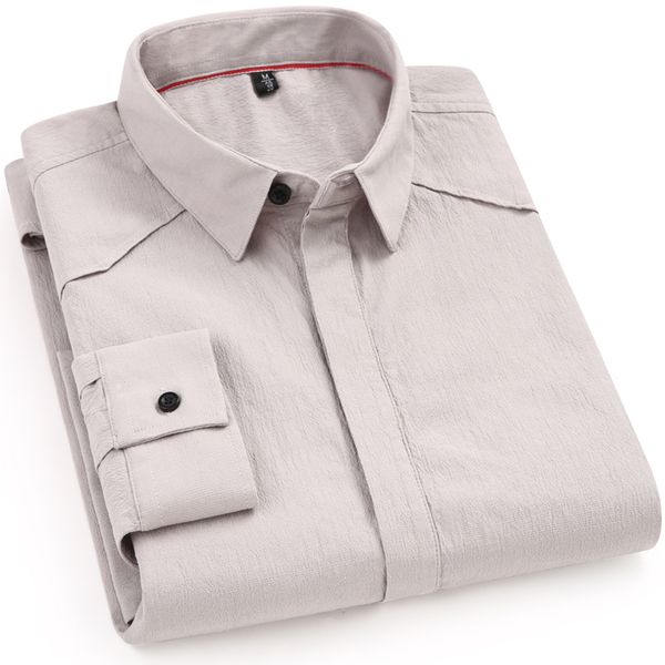 

men's cotton long-sleeved shirt slim-formal wear casual shirt autumn and winter new high-quality men's, White;black