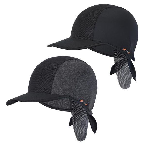 

breathable ice silk outdoor bike hat anti-uv sun pirate hat biking portable dustproof cycling parts for west biking, Black
