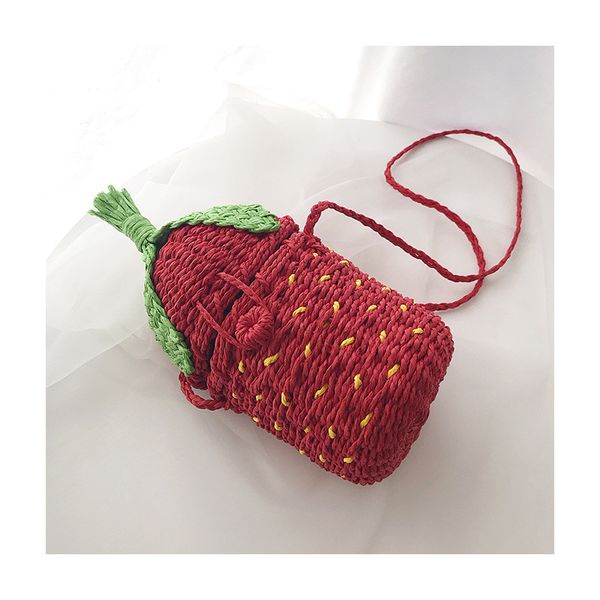 

girls cute strawberry bag shoulder bag messenger drums wild beach mini
