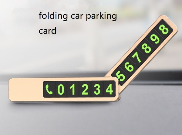 

Original temporary ign folding mobile phone number ign fluore cent temporary parking card car upplie luminou