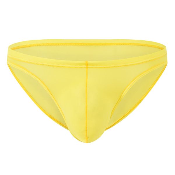 

mens breifs ice silk transparent male panties solid color loose mens underwear, Black;white