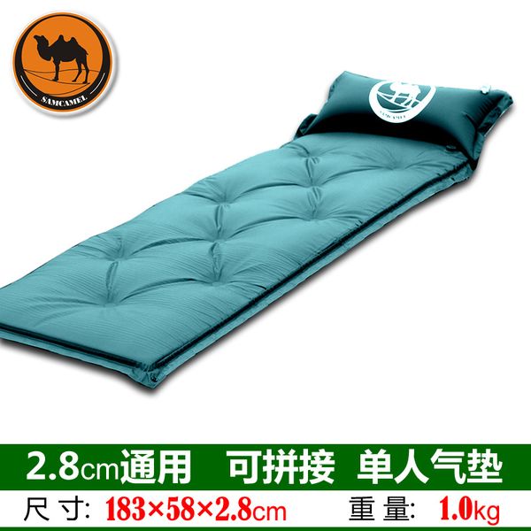 

camel 030-1 2.8cm thick inflatable cushion, automatic tent, camping inflatable mat 183 * 58 * 2.8cm dampproof picnic mat