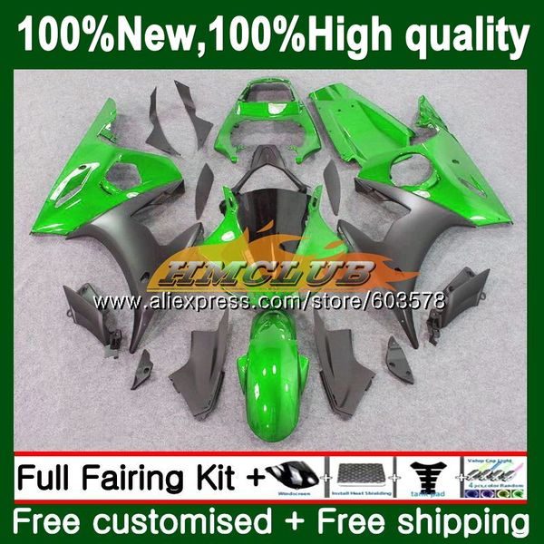 

body for yzf600 yzfr6s 2006 2007 2008 2009 126cl.40 grey green yzf-600 yzf r6 s r6s 06-09 yzf-r6s 06 07 08 09 fairings, Black