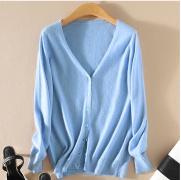 

korean fashion 2020 sweater women cardigan knitted sweater plus size female casual v-neck woman cardigans, White;black