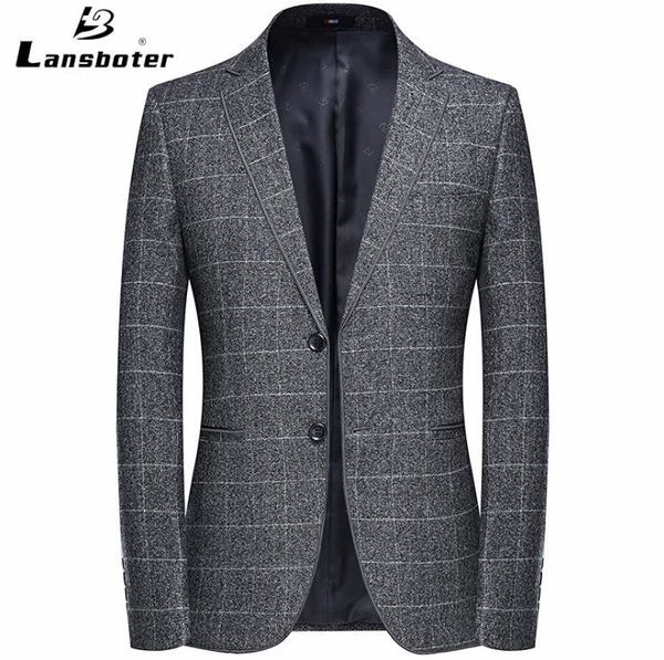

autumn men's suits coat mens blazer homme jacket leisure plaid spring slim outerwear men fashion suit xxxxl, White;black