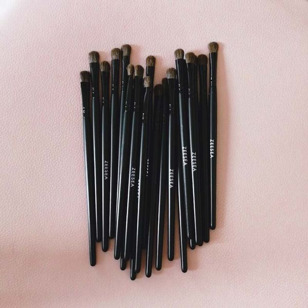 

logo printing perfect professional individual face brush horse hair nose shadow single cosmetic makeup brush black handle