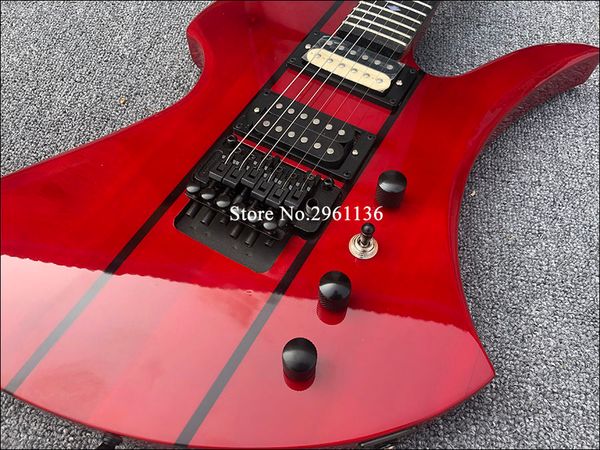 

2019 special-shaped electric guitar,zebra pickup with floyd rose bridge ing