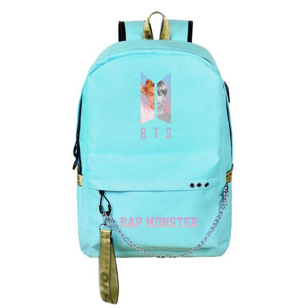 

canvas cute teenagers girls backpack usb charging sport travel backpack large capacity student bag mochila feminina t200326
