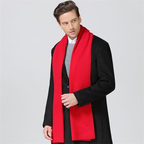 

2019 men's wool-blend scarf size 180*30 cm, Blue;gray
