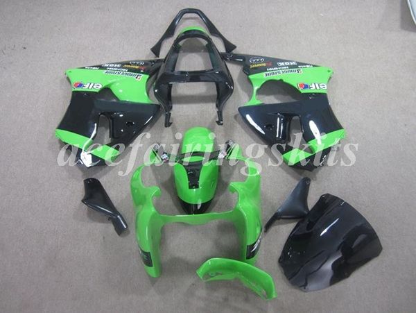

4 gifts new abs motorcycle full fairings kit fit for kawasaki ninja zx-6r 2000 2001 2002 00 01 02 636 zx6r bodywork set green