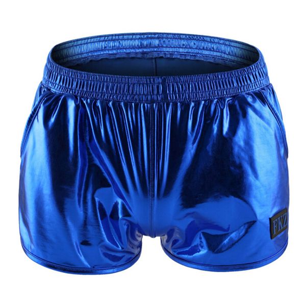 

new man's shinny imitation leather underwear underpants men interior boxer underwear men, Black;white