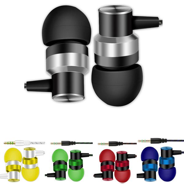 

universal in-ear stereo for cell phone in ear wired earphone 3.5mm heavy bass sound earbuds twins earphon