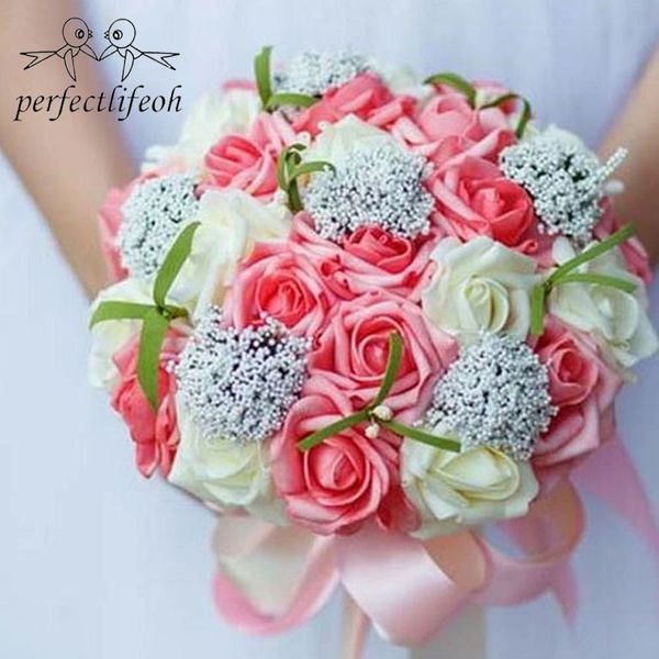 

perfectlifeoh holding flowers,romantic wedding colorful bride 's bouquet,red pink blue and purple bridal bouquets\purple c19041701