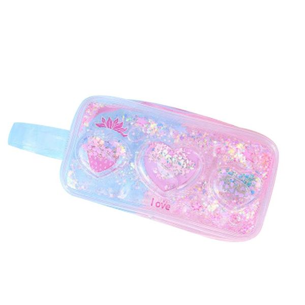 

cute cartoon transparent pencil case school office stationery makeup bag popular
