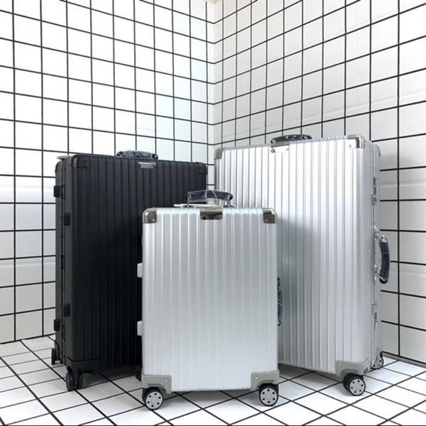 

972 Все алюминиевые кабины тележки Роллинг багажа Чемоданы Стволы Продолжите Прибытие Air Box Suitcas