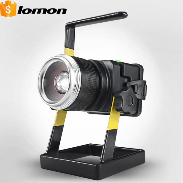 

rechargeable led floodlight cree t6 led spotlight garden ground light zoomable mobile camping emergency work light car charger