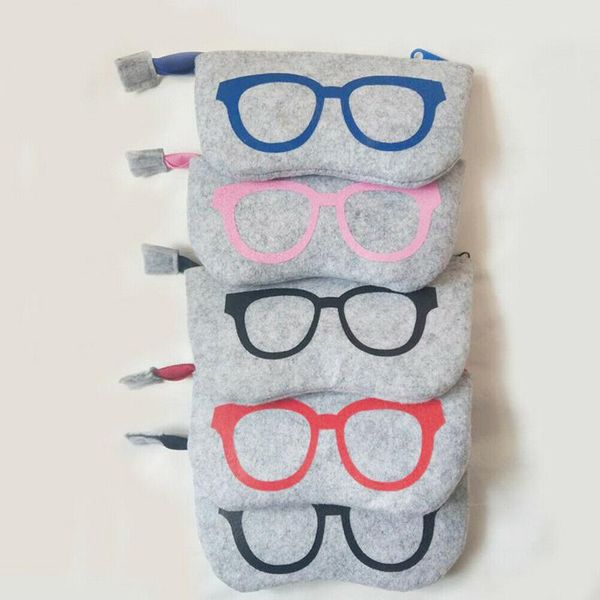 

1pc zipper eye glasses sunglasses case pouch bag box storage protector fashion eyewear accessories makeup bag