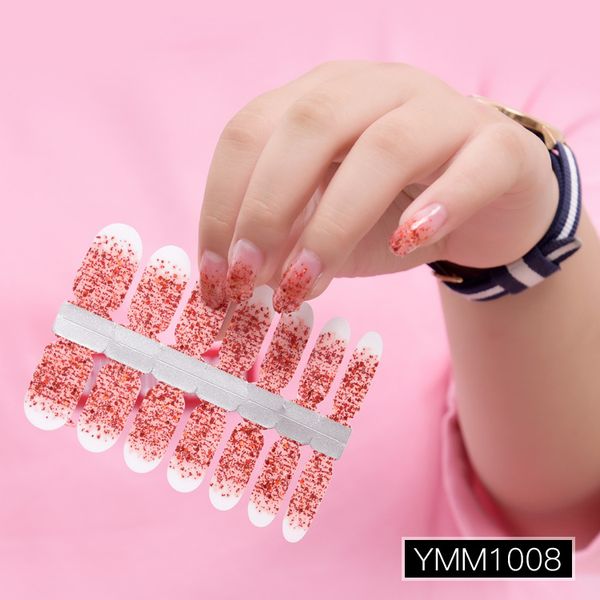 

fashion multi-color girl sequins nail stickers bling christmas nails stickers nails decals wholesale stickers ymm1008-ymm1015, Black