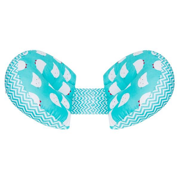 

women u shape washable soft cotton blend home pregnant pillow comfortable side sleeper tummy support waist protection cushion, White