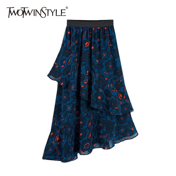 

gemini gemini women's wear high grade elastic stretch asymmetrical midi short skirt women's spring fashion 2019, Black;gray