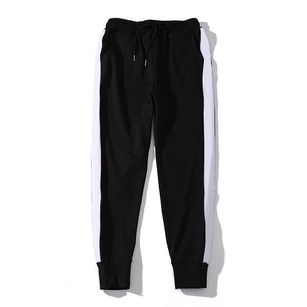 

mens stylist pants casual men fashion pants hip hop men sport trousers letter print, Black