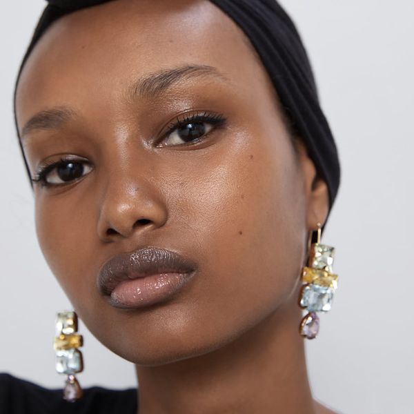

европейский и американский big new fashion accessories преувеличен атмосферная алмазная геометрическая серьги, Golden