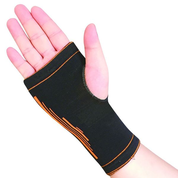 

warm and environmental friendly four-sided elastic nylon palm guard hand sports protective gear, Black;gray