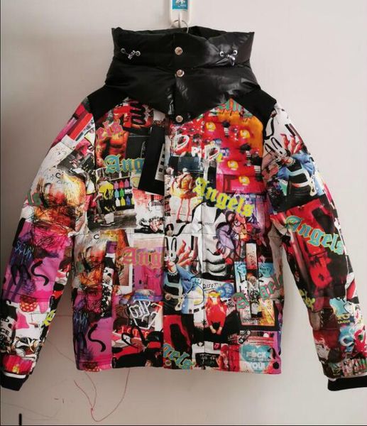 

winter doudoun down jacket for mens jacket coats with letter pattern brand jackets mens parkas mens woman clothings #it, Black