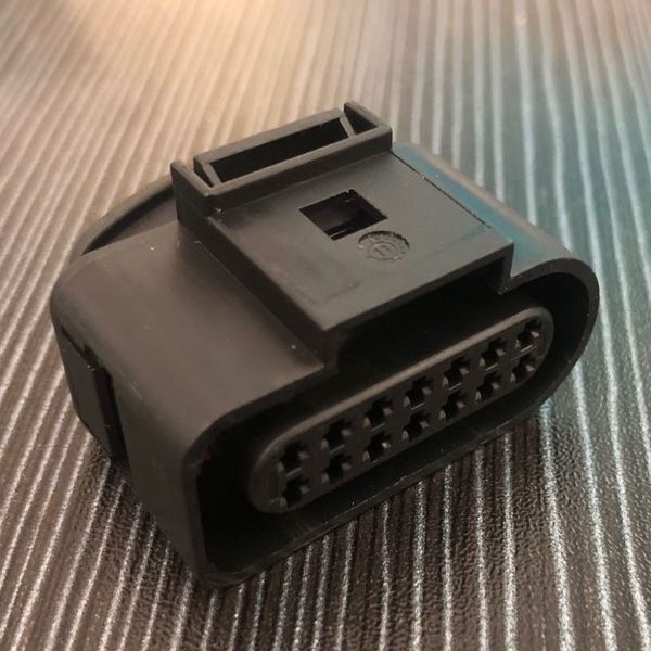 

black 14 pin car xenon headlights lamp-socket plug auto connector waterproof connector female 6x0973717 wiring harness