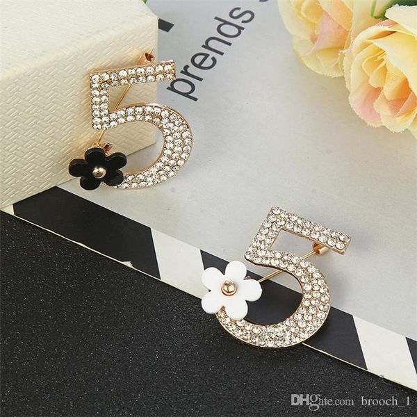 

eur retro top номер 5 броши pins цветочного кристалл жемчужных украшений броши женщины костюм пальто аксессуары брошь ювелирные изделия, Gray