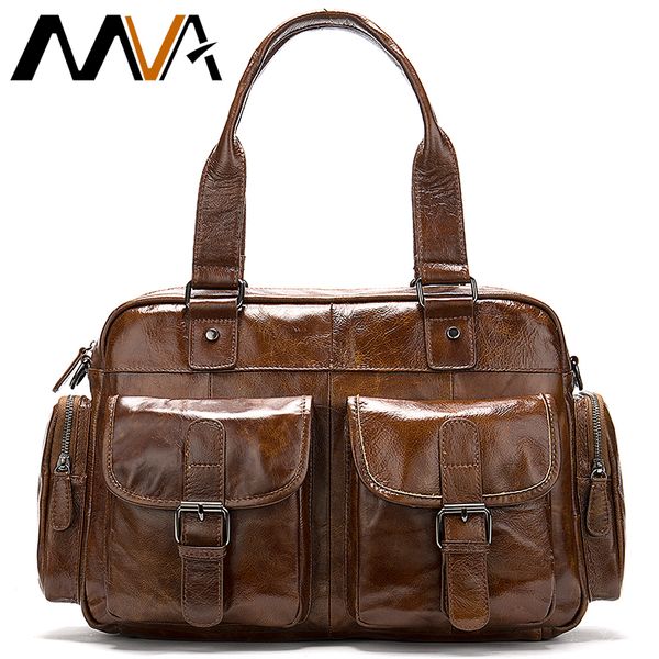 

mva men's briefcase/bag men's genuine leather bag mens briefcase messenger bags business 15' lapoffice bags for men handbags