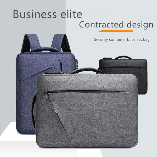 

leisure business men's backpack fashion lapbag multifunctional travel backpack